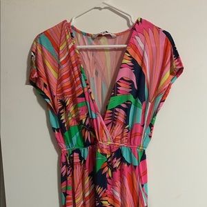 🌺 Trina Turk Amrita Palm Print Maxi Dress 🏝